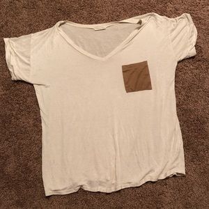 Cream Pocket Tee